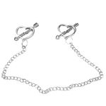 Metal Nipple Clamps Adjustable Nipple Clamp Nipple Clips for Women Non Piercing Nipple Rings Nipple Toy