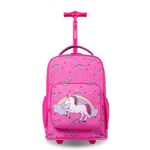 J World New York Sparkle Rolling Backpack, UNICORN