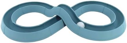 Coastal Pet Turbo Track Cat Toy - Cat Ball Toy & Racetrack - Easy Assembly - Slate Blue (1 Pack)