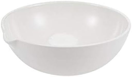 uxcell Evaporating Dish High-Temperature Resist Porcelain 100ml Round Form with Spout for Lab Supply Heating Liquid Scientific Teaching Experiments