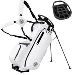 Shopsource 14 Way Golf Stand Bag, Lightweight Golf Bag with Stand for Men Women, Standing Golf Club Bags with Padded Ergonomic Double Strap, Full Length Dividers, Multiple Pockets, Rain Hood