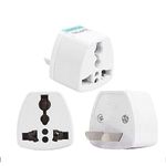 Hi-Plasst India to Australia Converter Plug Type-I (Pack of 2) Universal Travel Adapter for Australia, China, New Zealand - Cross Pins Plug Universal Input Travel Socket (10A, 250V) (2)