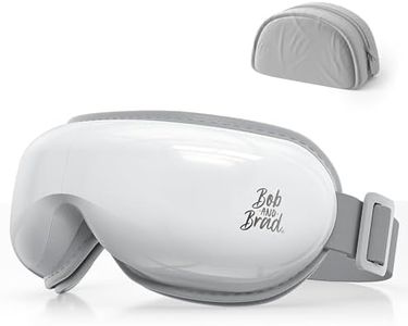 BOB AND BRAD EyeOasis 2 Eye Massager with Heat & Compression - Heated Eye Mask for Tension Headache & Dry Eye Relief, Cordless Temple Massager for Sleep & Digital Strain, BT Music, Ideal Gifts for Men & Women