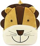 Cute Toddler Backpack Toddler Bag Plush Animal Cartoon Mini Travel Bag for Baby Girl Boy 2-6 Years (Lion)