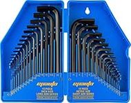 EPAuto Long Arm Ball End Hex Key Allen Wrench Set, Cr-V, 30 Pieces, 0.028-3/8 inch,0.7-10mm