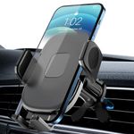 Besank Car Phone Holder, Air Vent Car Phone Mount [2024 Upgraded Built-In Metal Hook Clip] Compatible with iPhone 14 & More Smartphone