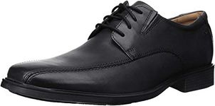 Clarks Men's Tilden Walk M Lace-Up Oxford, Black Leather, 12 M US