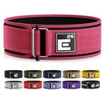 Self-Locking Weight Lifting Belt,Premium Weightlifting Belt for Serious Functional Fitness, Weight Lifting, and Olympic Lifting Athletes,Deadlift Training Belt (Small, Miami Pink)