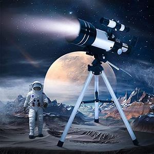 Ostin 150X Professional Space Astronomical Monocular Telescope Smart Phone Adapter,70mm Aperture 300mm AZ Mount with Tripod & Moon Filter Kids Star Spotting Scope