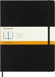 Moleskine Classic Notebook, Hard Cover, XXL (8.5" x 11") Ruled/Lined, Black, 192 Pages