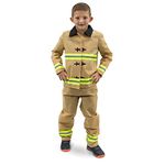 Fearless Firefighter Children’s Halloween Costume - Kids Fireman Suit (Medium)