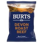 Burts Crisps Hand Cooked Potato Chips 20 X 40G Full | KV&C BRANDED BOX | (Devon Roast Beef)