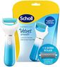 Scholl Velvet Smooth Electric Foot File with Cracked Heel Refill - Pedicure Foot File for Hard Skin and Callus Removal, Includes Velvet Smooth Roller and Cracked Heel Roller