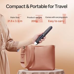 SUNMAY Voga 2-in-1 Cordless Hair Straightener & Curler – Mini USB Rechargeable, Titanium Plate, 3 Temps, 5000mAh