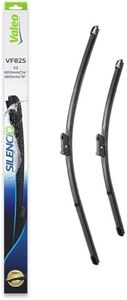 VALEO Silencio Wiper - VF825 - Kit of High Performance, Superior Road Visibility, Easy Installation Original Flat Blades 600mm/450mm - Front - Set of 2 Wiper Blades - 577825