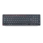 Contour Balance Keyboard | Wireless keyboard with USB Receiver | UK Layout | Super Slim | Numeric Keypad + Media Keys | Home and Office | For Windows and Mac