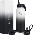 HydroPal Vacuum Insulated Water Bottle 1200ml/1000ml/750ml/500ml, 2 Lids (Straw & Spout), 12H Hot 24H Cold, BPA Free Stainless Steel Bottle, Leakproof Sports Water Bottle for Gym, Travel, Work