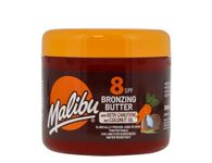 Malibu Sun SPF 8 Bronzing Tanning Body Butter with Beta Carotene and Coconut Oil, Water Resistant, Tropical Coconut Fragrance, 300ml