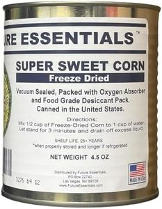 Freeze Dried Supper Sweet Corn, Canned, Net Weight 4.5 oz. Future Essentials. Made in the USA
