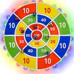 29"/73cm Dart Board Games for Kids 4-8-12, Boy Birthday Gift Toys, Kids Carnival Party Games for Indoor Outdoor Backyard (LED Version)