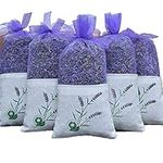 EBUYOM Set of 5 Bags Dried Lavender Buds Aromatic Air Fresh Sachets Dry Flowers Herb Sachets for Closet and Drawers