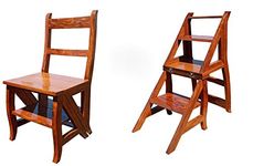 MADONNA Teak Wood Convertible Multi Utility Ladder-Chair