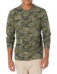 Amazon Essentials Men's Slim-Fit Long-Sleeve Pocket T-Shirt, Camo Print, Medium