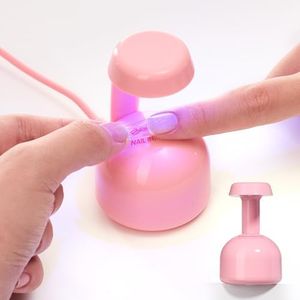 Beetles Mini UV Light for Gel Nails Tips – Small Flash Cure Lamp with Smart Sensor for Easy and Fast Nail Extensions, Cute and Portable UV LED Nail Lamp DIY Manicure Tools, Pink