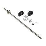ANWOK SFU1605 Ballscrew 16mm 1200mm with Metal Deflector Ball Screw nut + BK/BF12 End Supports+1pcs Coupler with end Machining for CNC Route Grinding Machine