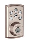 Kwikset 98880-004 SmartCode 888 Smart Lock Touchpad Electronic Deadbolt Door Lock with Z-Wave Plus Featuring SmartKey Security in Satin Nickel