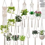 Hoteam 12 Pcs Macrame Plant Hangers