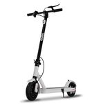 VORTECH ENERGY Qora Electric Kickscooter, Foldable 2 Wheel High Speed Electric Scooter for Kids & Adults | Heavy-Duty Aluminum Alloy Body with Battery Level Indicator, Speed Upto 25 Km/h (White)