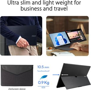 ASUS ZenScreen 16" Portable Monitor – Full HD IPS, HDMI, USB-C, Anti-Glare