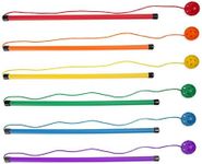 Champion Sports Twirl and Jump Set: Rainbow 6 Pack Skip Hop Jump Rope for Kids Fitness & Fun