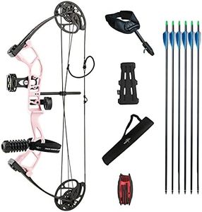 Southland Archery Supply Supreme Youth Compound Bow (Pink, Right Hand, 10-40 lbs, 27" Draw Length)