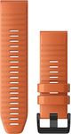 Garmin Quickfit 26 Watch Band, Ember Orange Silicone