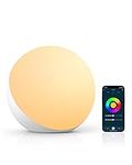 Hifree Smart Table Lamp, Dimmable Desk Lamp with App/Voice Control, LED RGB Color Changing Touch Lamp, Night Lamp for Bedroom Compatible with Alexa and Google Home