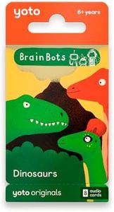 Yoto BrainBots: Dinosaurs – 8 Kids Audiobook Cards for Use with Player & Mini All-in-1 Audio Player, Educational Screen-Free Listening with Fun Stories for Learning & Interactive Quizzes, Ages 6+