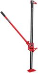 60'' High Lift Farm Jack, 3 Ton (6000lb) Ratcheting Off-Road Utility Farm Jack, Heavy-Duty Farm Jack for Car, Tractor, Truck, SUV Bumper Jack