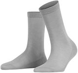 FALKE Women's Sensual Silk Socks, Grey (Silver 3290), 5-6, 1 Pair