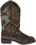 Laredo Women's Scout Leather Cowgirl Boot Square Toe Taupe 7 M