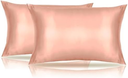 Travel Pillow Case Cover 2 Pack Toddler Pillow Cases 14 x 20 Breathable Silky Soft Satin Toddler Pillowcase Jade Pink Baby Pillow Cases Envelope Style