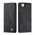 QLTYPRI for iPhone 6 Plus 6S Plus Case Vintage PU Leather Wallet Case TPU Bumper [Card Slots] [Hands-Free Kickstand] [Magnetic Closure] Shockproof Flip Folio Case for iPhone 6 plus/6S Plus - Black