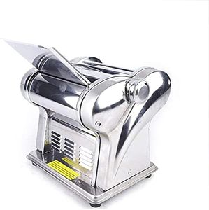 Automatic Pasta Maker Machine 110V 135W Electric Dough Roller Commercial and Home Use Noodle Pressing Machine with Thickness adjustable 8 Gears,Stainless Steel, 8.5x6.9x10.3in