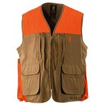 Browning Pheasants Forever Vest, Khaki/Blaze, Medium-Regular