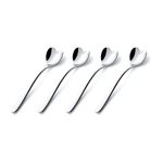 Alessi A di AMMI01CUS4 Set Composed of Four Ice Cream Spoons in 18/10 Stainless Steel, Silver, 17 x 19 x 10 cm