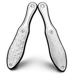 BEZOX Heavy Duty Stainless Steel Full Body Foot File, Professional Double Side Pedicure File, Dead Hard Cracked Skin Calluses Remover, Portable Foot Care Tool