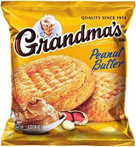 Grandmas Homestyle Peanut Butter Big Cookies 82.5oz - 33 Pks - Total 66 Cookies by Grandma's