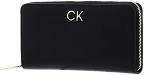 Calvin Klein Women's Re-Lock Z/a Wallet Lg PBl K60k610967, Black, OS