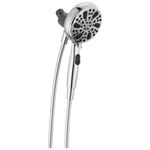 Delta Faucet 6-Setting SureDock Magnetic Shower Head with Handheld Spray, Chrome Shower Head with Hose, Round Shower Head, Showerheads & Handheld Showers, MagnaTite Docking, Chrome 75609